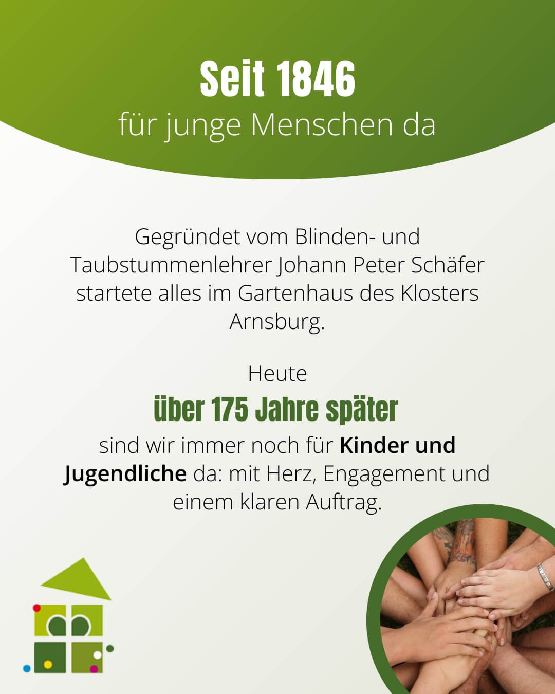Seit 1846 für junge Menschen da